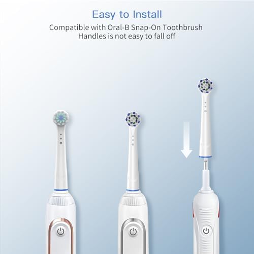 Replacement Toothbrush Heads for Oral B Braun, 8 Pack Professional Electric Toothbrush Heads, Precision Clean Brush Heads Refill Compatible with Oral-B 7000/Pro 1000/9600/ 5000/3000/8000 (8pack)
