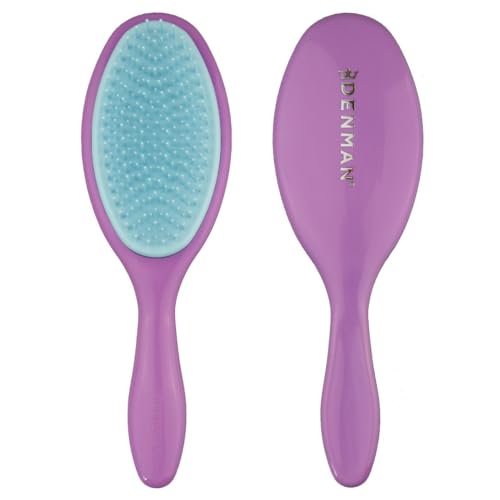 Denman Wet Detangler Shower Hairbrush for Detangling All Hair Types for Women, Kids and Men - Wet Hairbrush for Everyone – D95