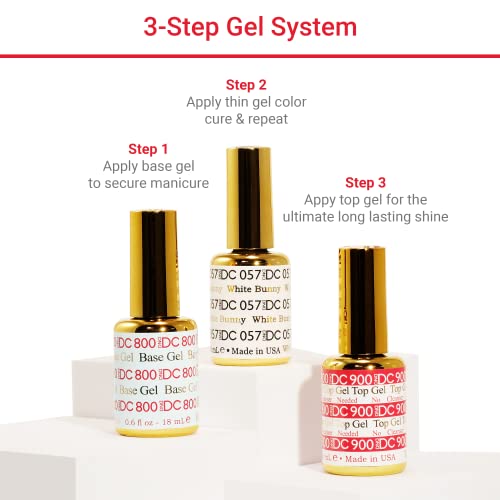 DND Gel Polish Set, Gray Collection, UV/LED GelPolish and Air Dry Nail Lacquer, Matching Chip-Free Polish Duo, 0.5 Fl Oz Each