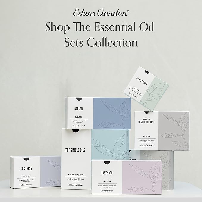 Edens Garden Health & Wellness Essential Oils 6 Set – 100% Pure Therapeutic Grade Aromatherapy Blends - for Natural Sleep, Energy & Immune Support – Undiluted Oil for Diffusers & Home, 10 ml/ 6 Pack