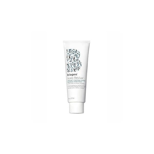 Briogeo Scalp Revival Charcoal + Tea Tree Cooling Hydration Mask, Dry Treatment and Moisturizer, Soothes a Dry, Flaky, Itchy Scalp, for Oily Vegan, Cruelty-Free, 6 fl oz